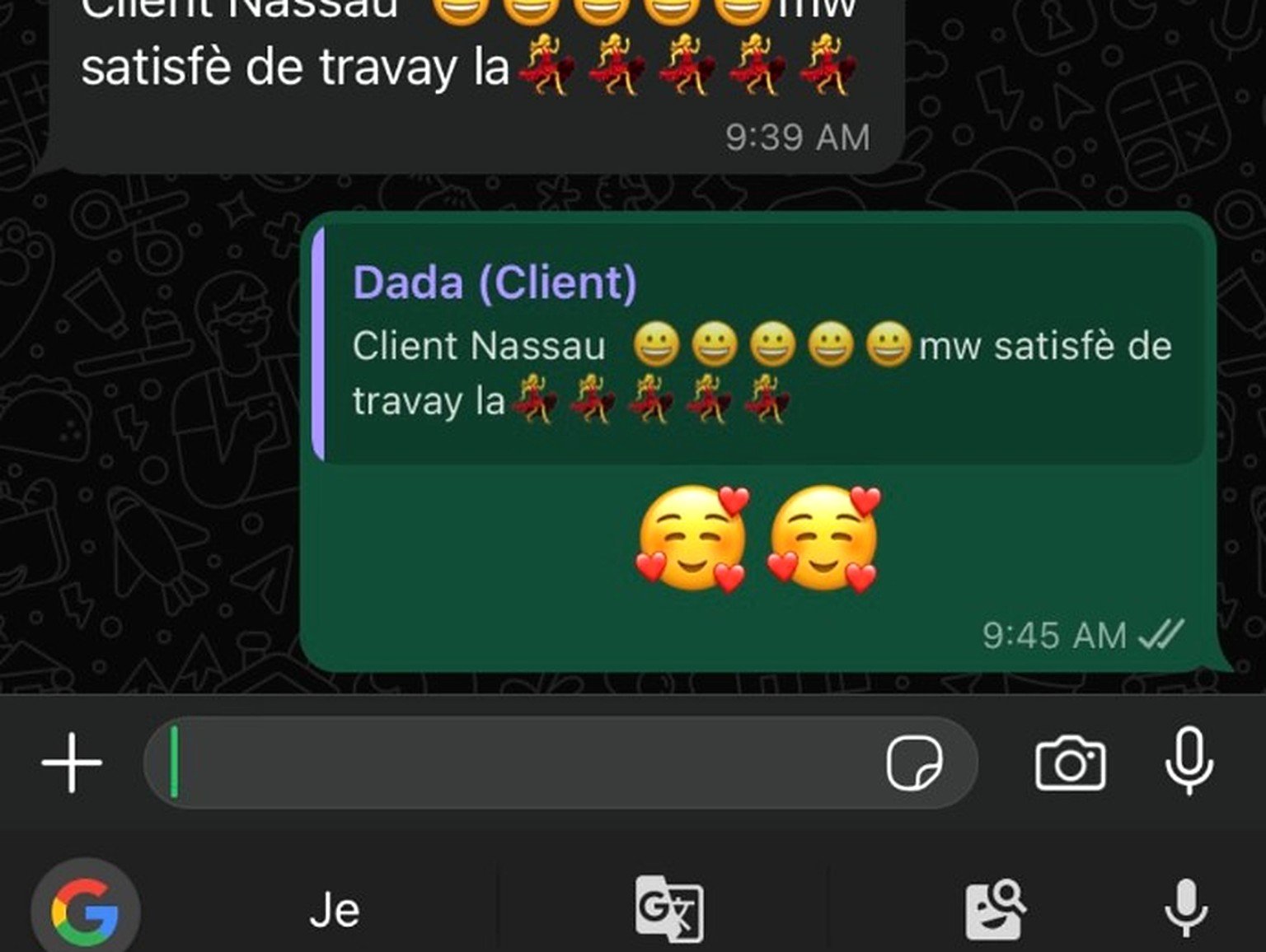 Capture d’un avis client ALFREDO FASHION 6